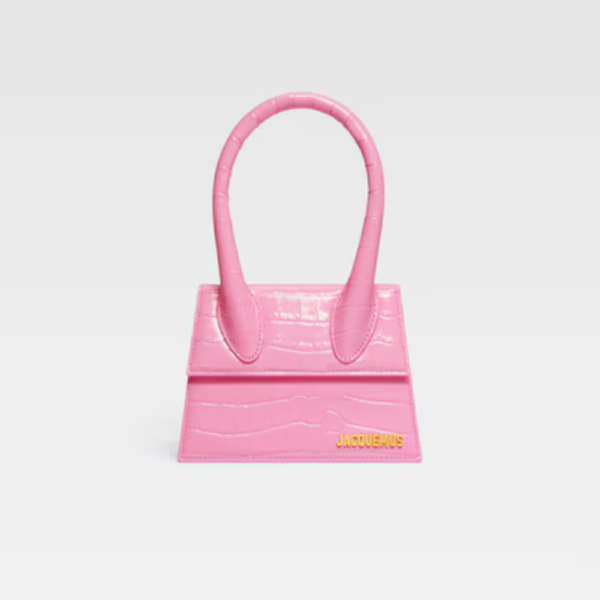 Sac Jacquemus Chiquito Moyen Pink Croco
