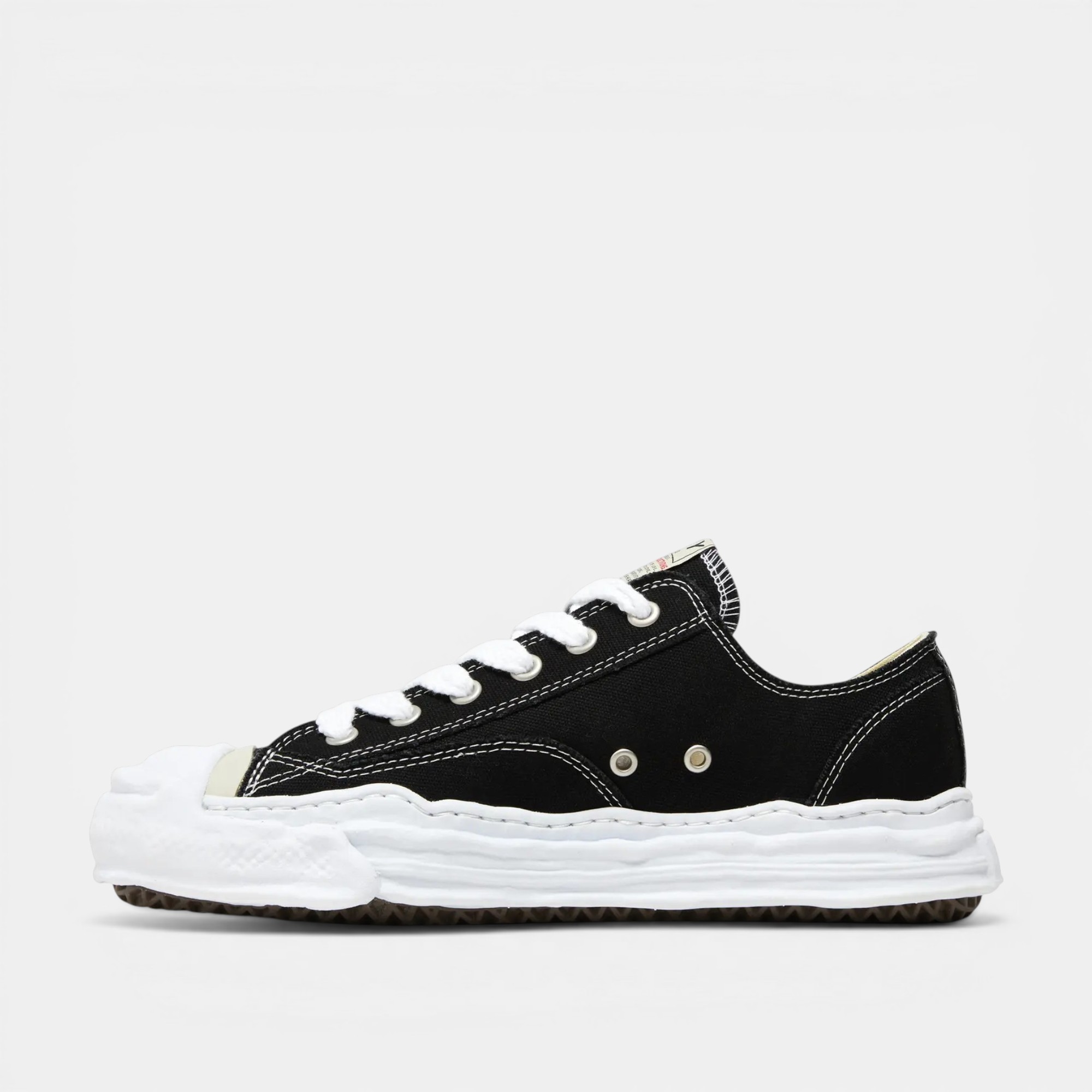 Maison Mihara Yasuhiro Hank OG Sole Canvas Low Black – Image 2